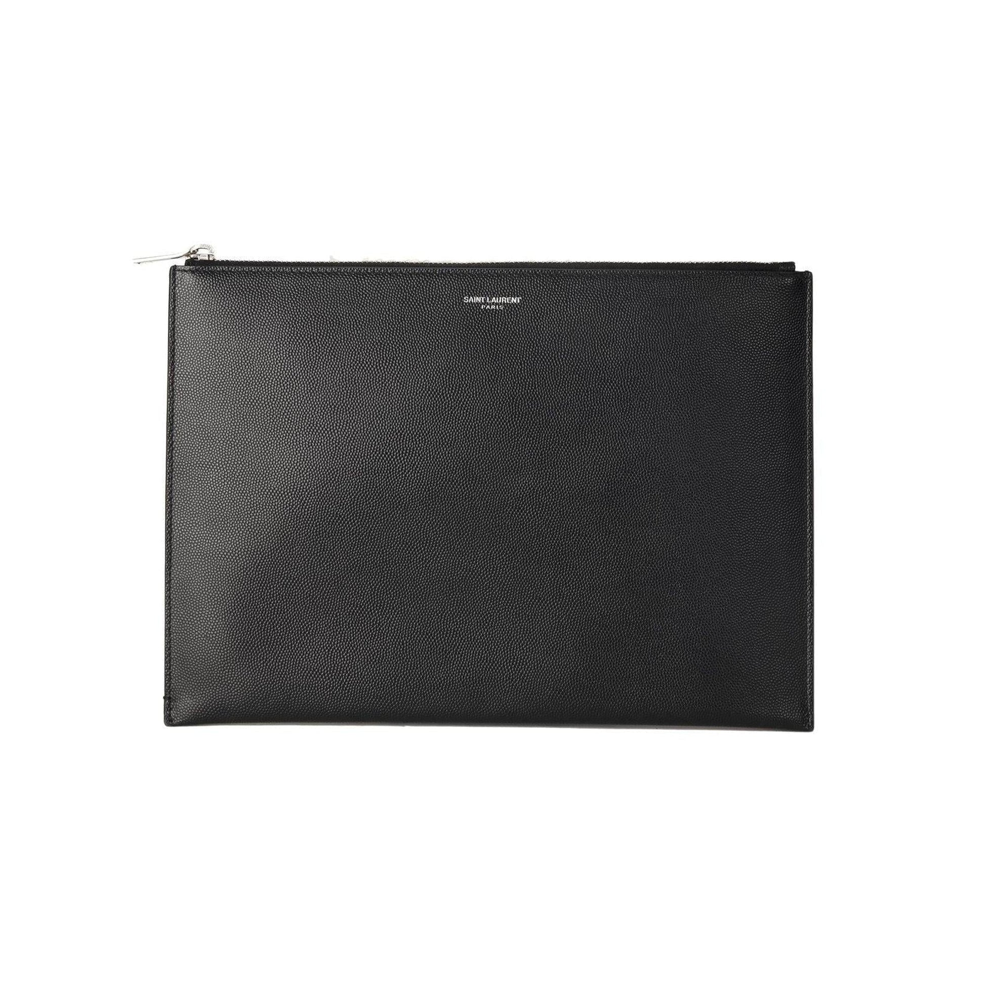 YSL Saint Laurent Zip Pouch Travel Bag Large