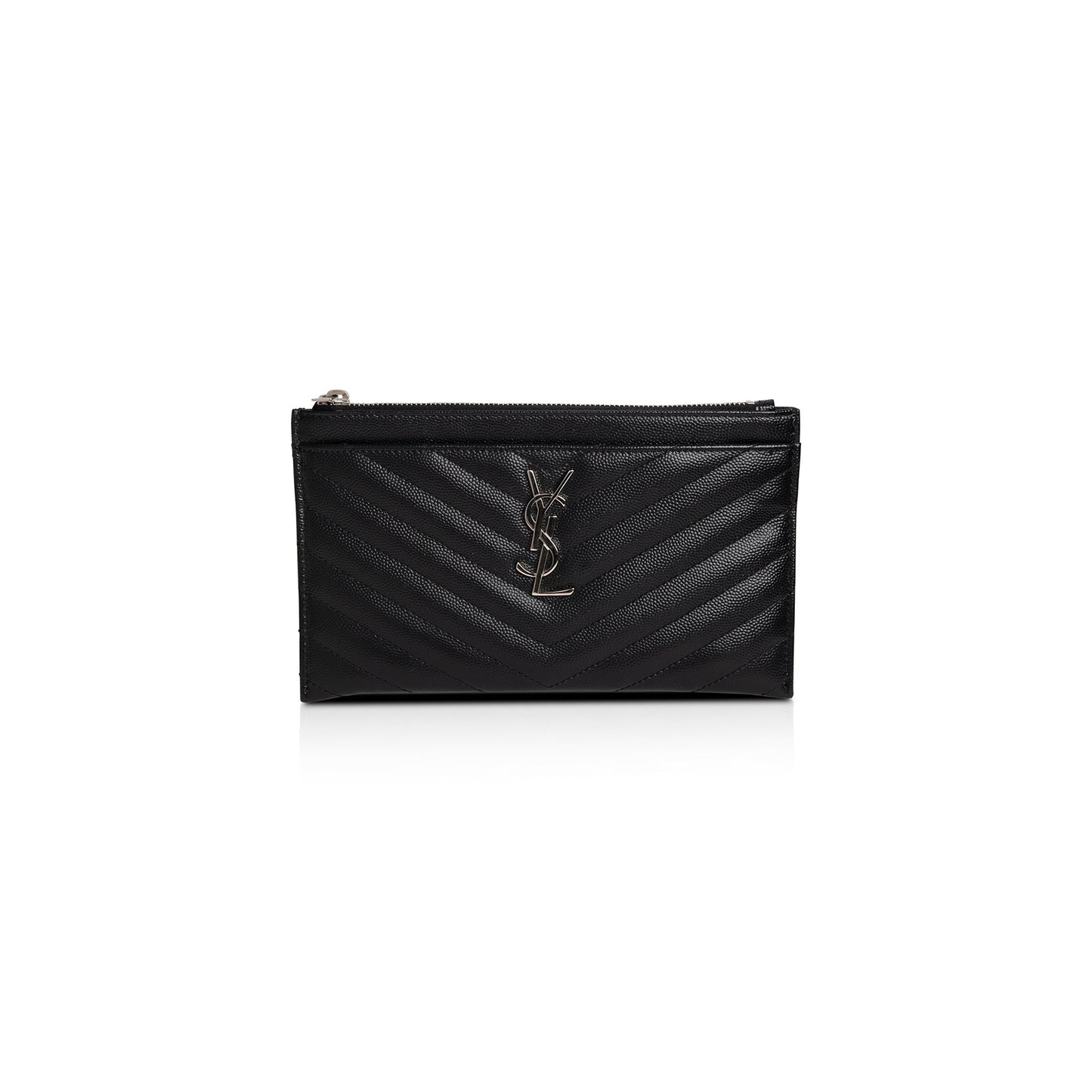 YSL Saint Laurent Cassandre Bill Pouch Travel Bag Matelasse