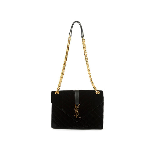 YSL Saint Laurent Velvet Mix Envelope Bag Matelasse Medium Travel Bag