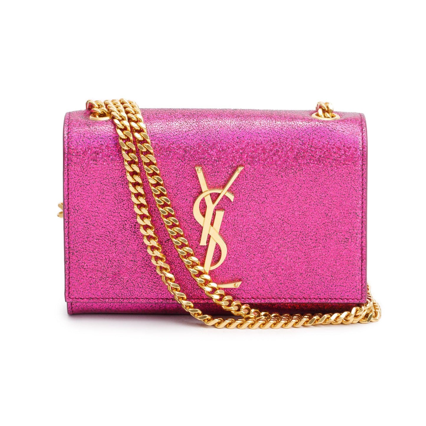 YSL Saint Laurent Glitter Mini Kate Bag Leather Monogram Travel Bag