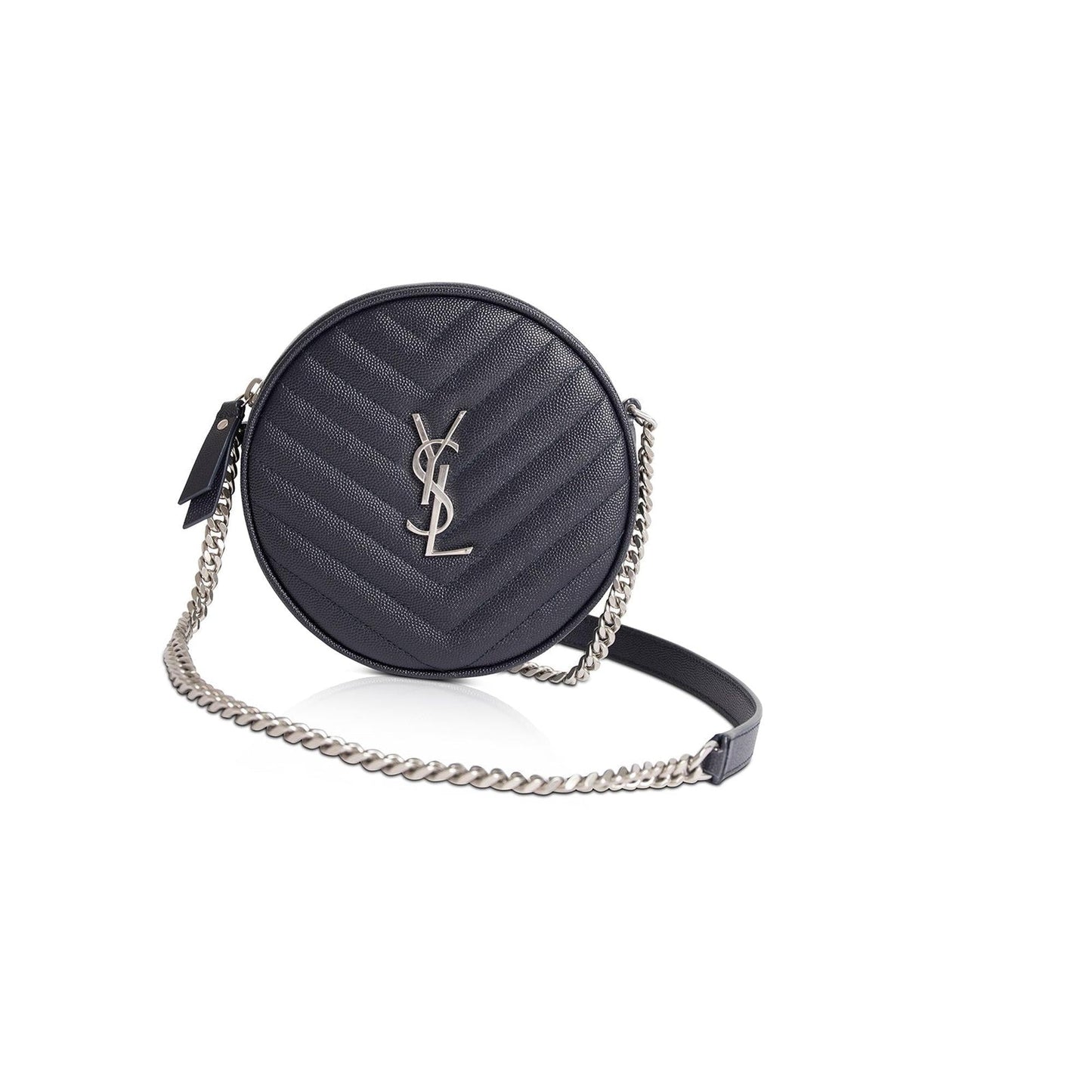 YSL Saint Laurent Vinyle Round Camera Bag Monogram Crossbody Bag