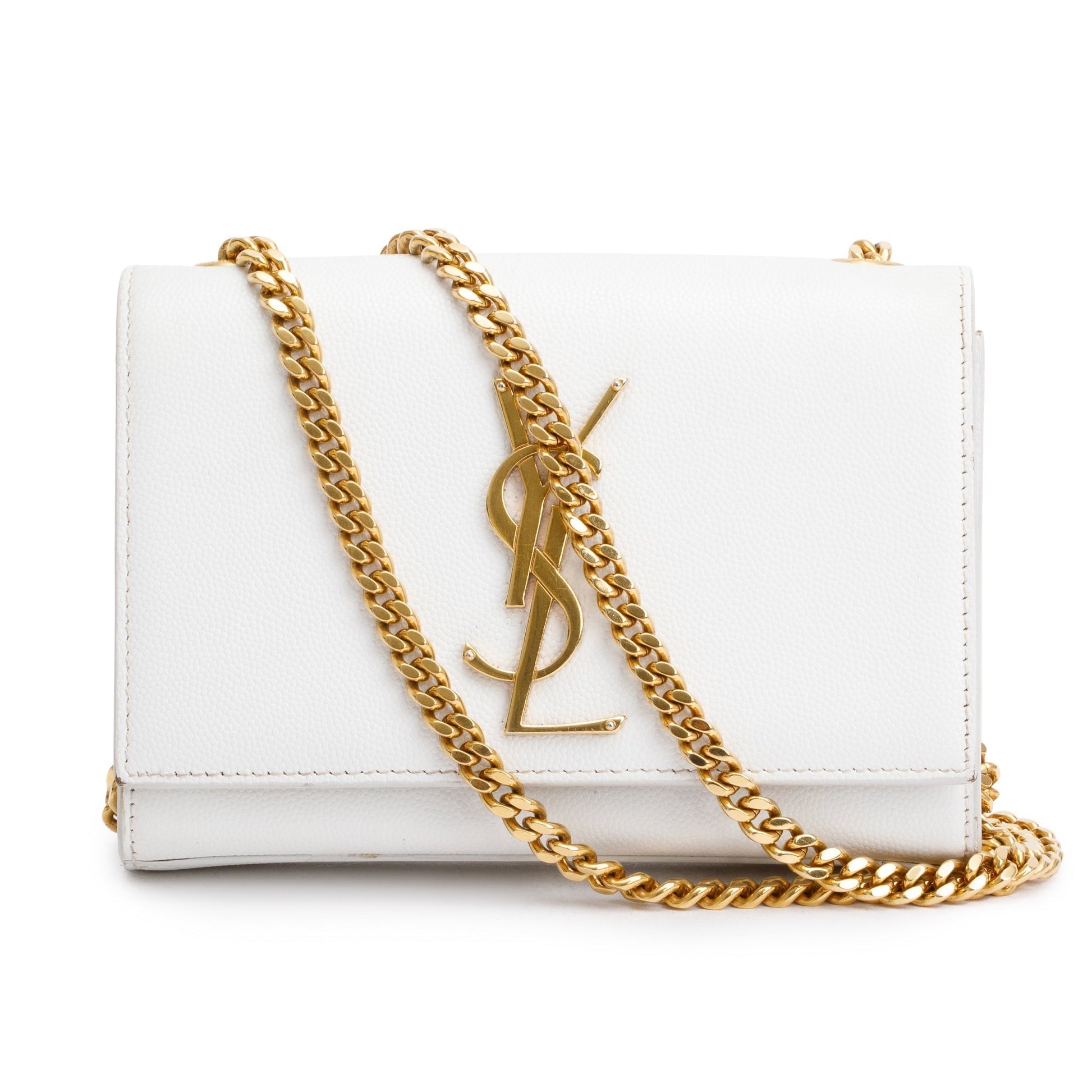YSL Saint Laurent Grain De Poudre Mini Kate Bag Leather Monogram Travel Bag