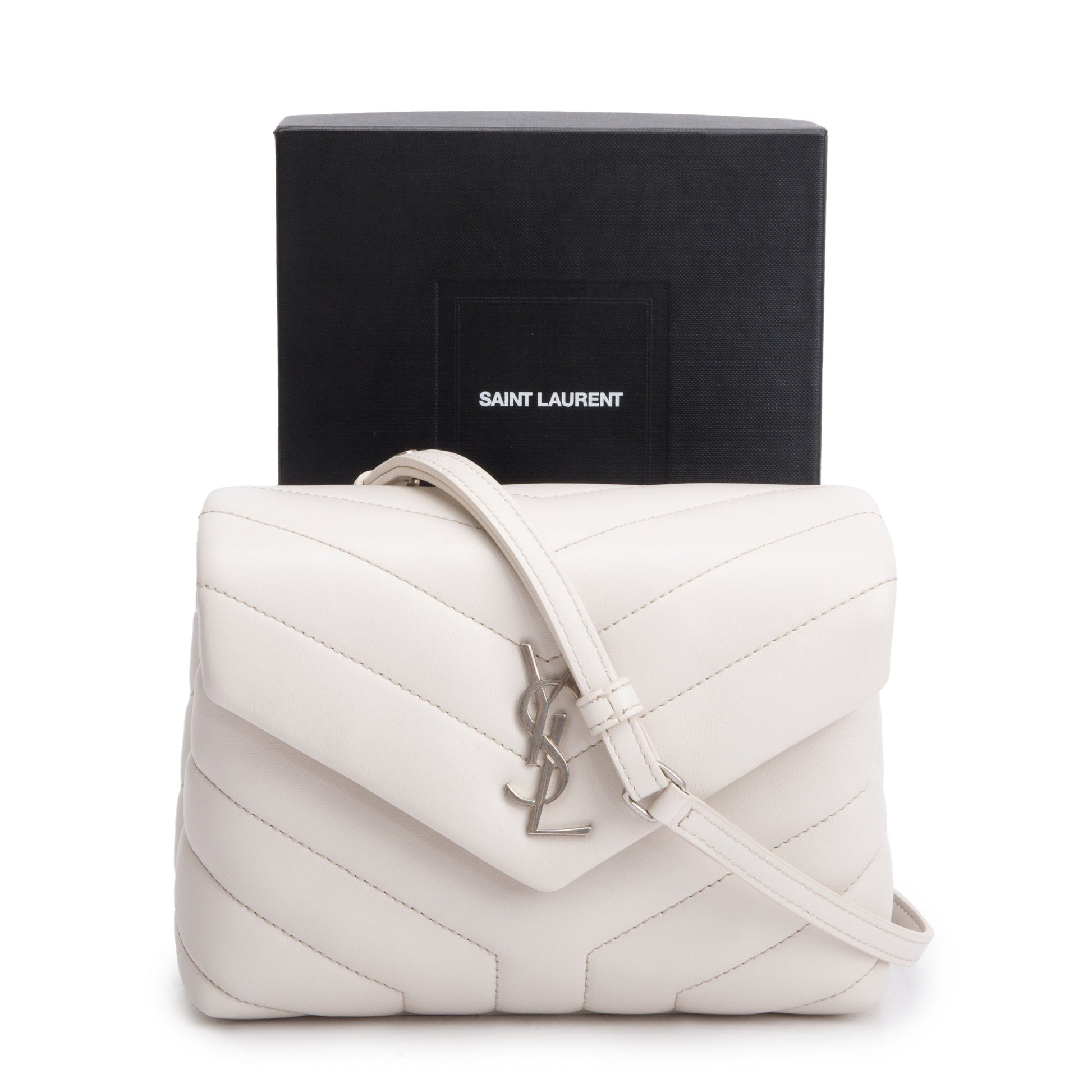 YSL Saint Laurent Toy Loulou Crossbody Bag Matelasse Monogram Box 53043