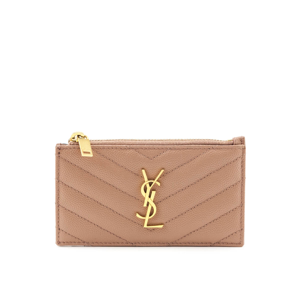 YSL Saint Laurent Trending Grain De Poudre Chevron Fragments Zippered Matelasse Monogram Travel Bag