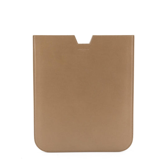 YSL Saint Laurent Saint Laurent Trending Smooth Calfskin Ipad Case Beige Travel Bag