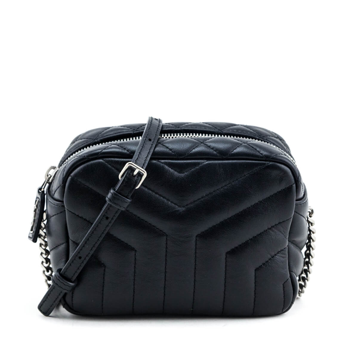 YSL Saint Laurent Saint Laurent Trending Mini Loulou Bowling Bag Leather Quilted Travel Bag