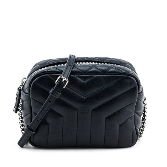 YSL Saint Laurent Saint Laurent Trending Mini Loulou Bowling Bag Leather Quilted Travel Bag