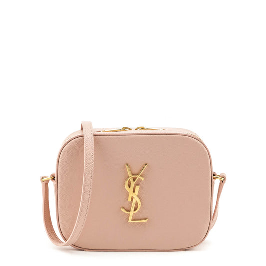 YSL Saint Laurent Trending Blush Grain De Poudre Classic Camera Monogram Small Crossbody Bag