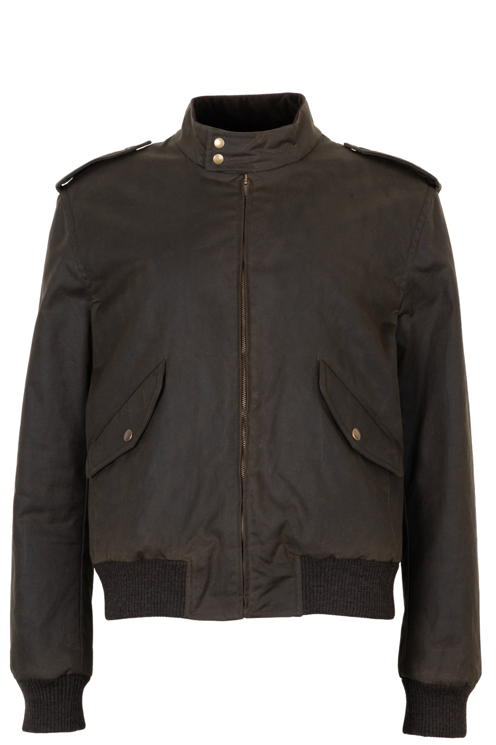 YSL Saint Laurent Waxed Bomber Jacket Dark Green Handbag