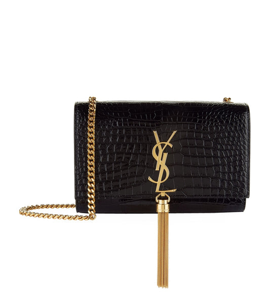 YSL Saint Laurent YSL Saint Kate Croc Bag Small Shoulder Bag