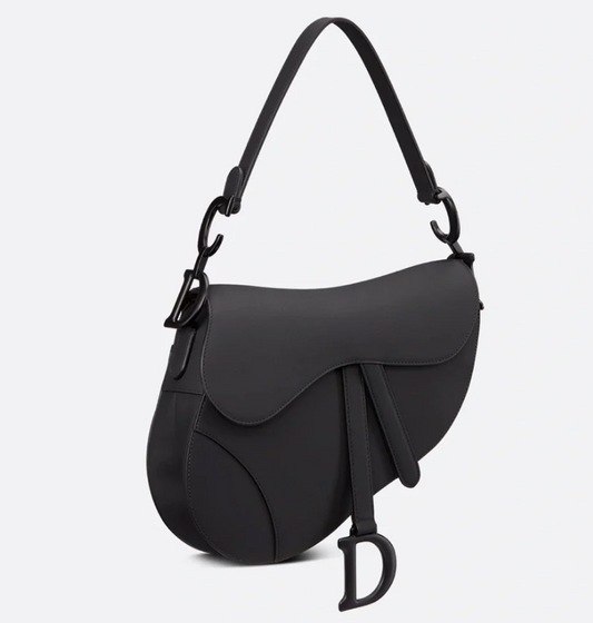 Dior Saddle Shoulder Bag Leather Black