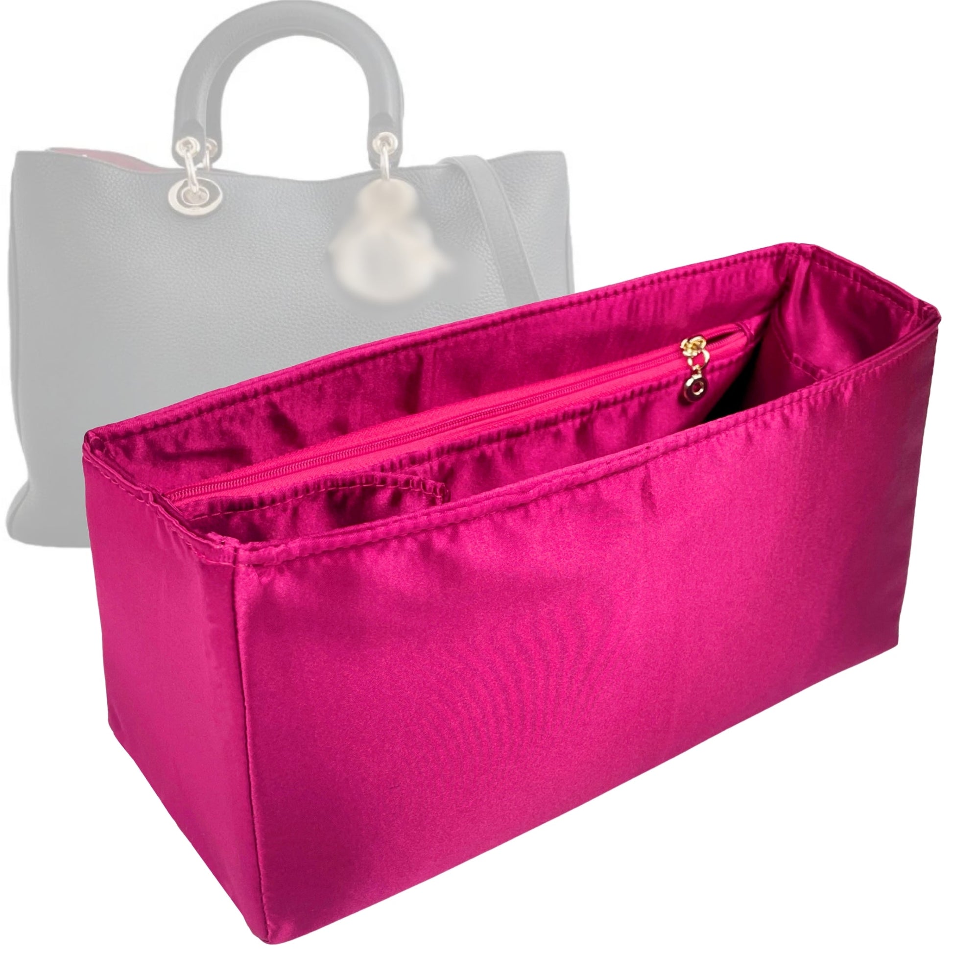 Dior Handbag Organizer for issimo Bag, Bag Insert Silk, Small Zip