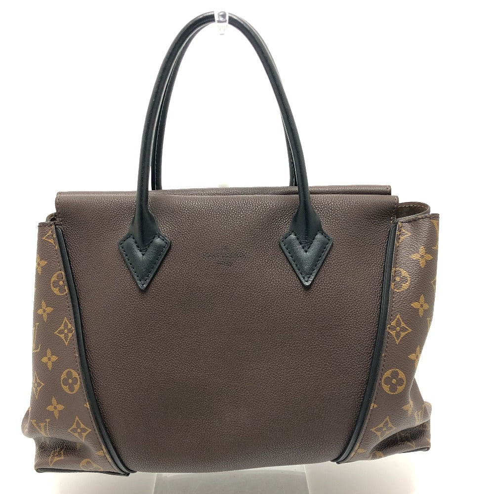 Louis Vuitton M41061 Cuir Orfevre W PM Monogram Leather Canvas Brown Tote Bag