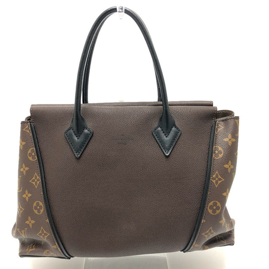 Louis Vuitton M41061 Cuir Orfevre W PM Monogram Leather Canvas Brown Tote Bag