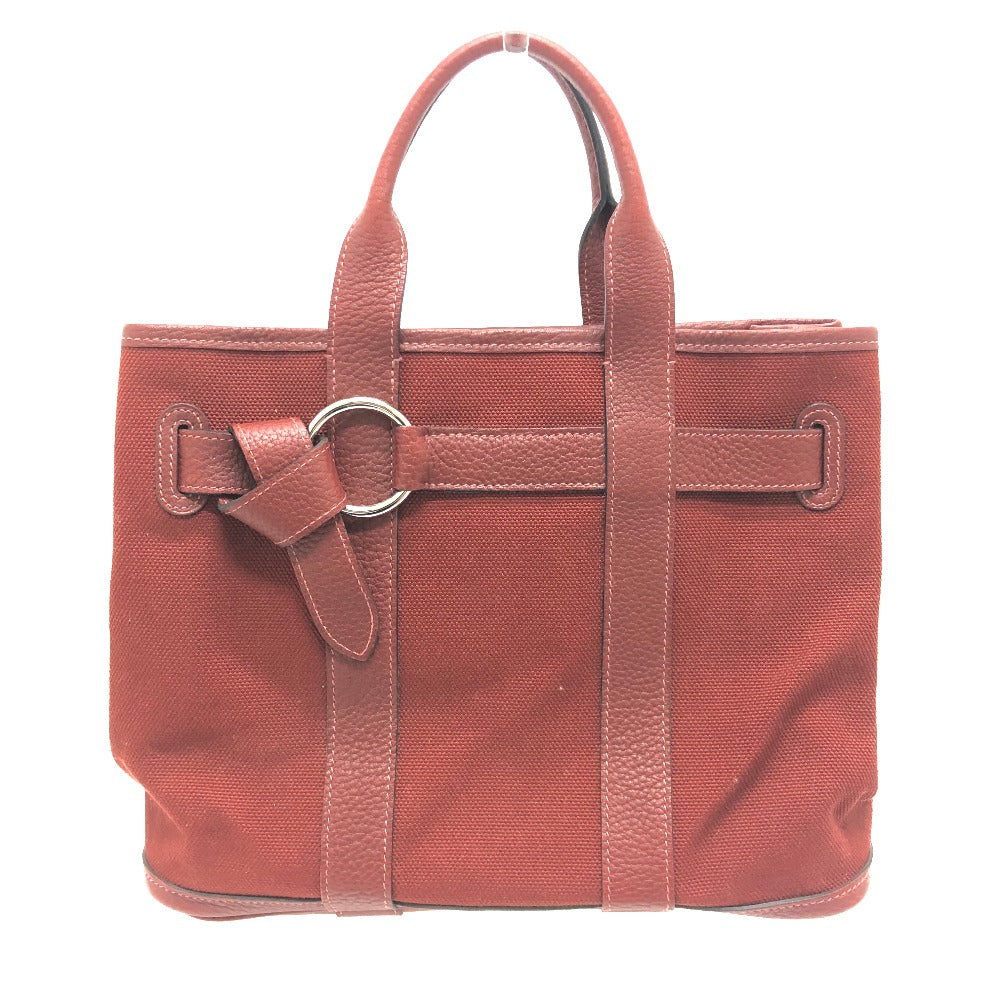 Hermes Tote Bag Bordeaux Petite Lettuce Women Leather Canvas
