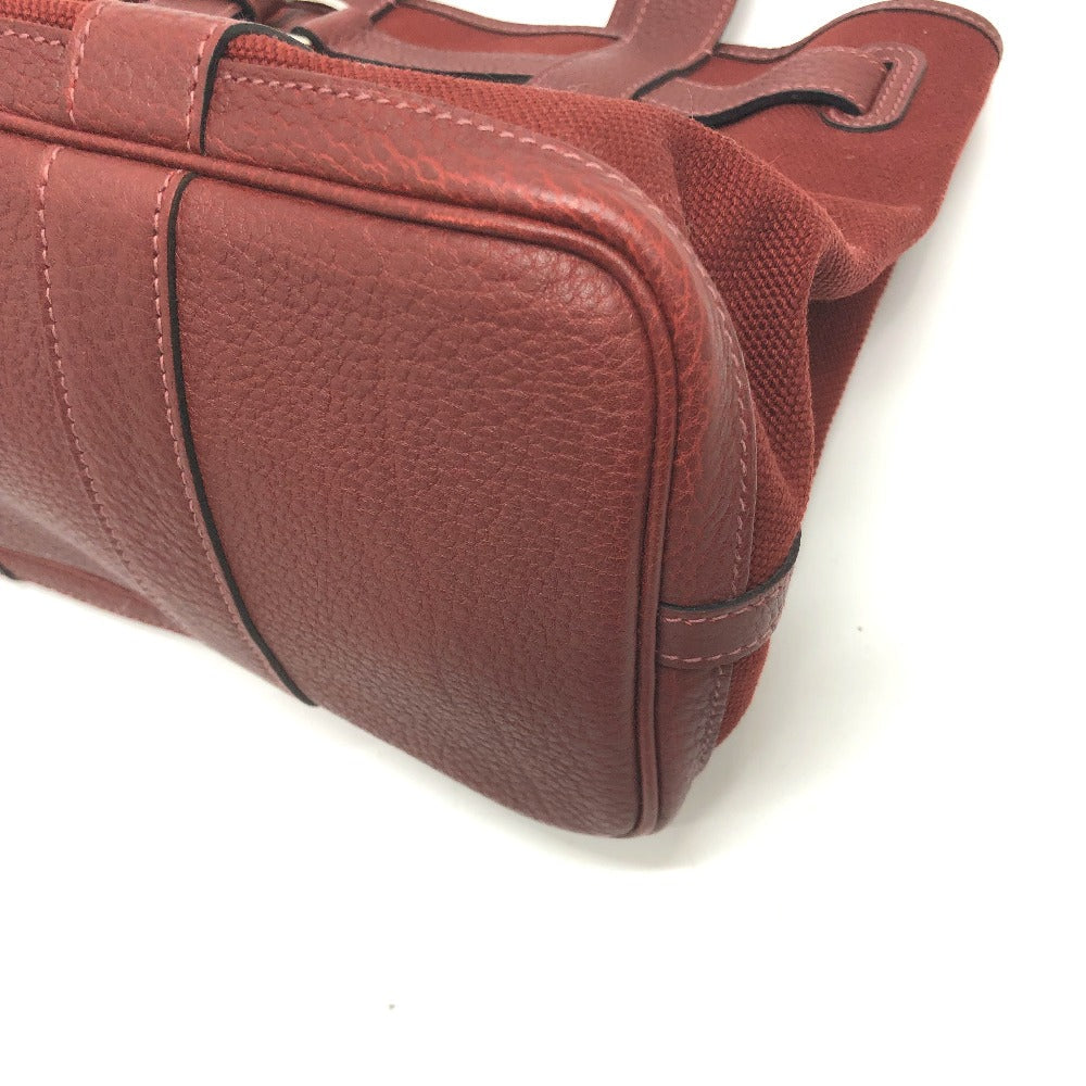 Tote Bag Bordeaux Petite Lettuce Women Leather Canvas