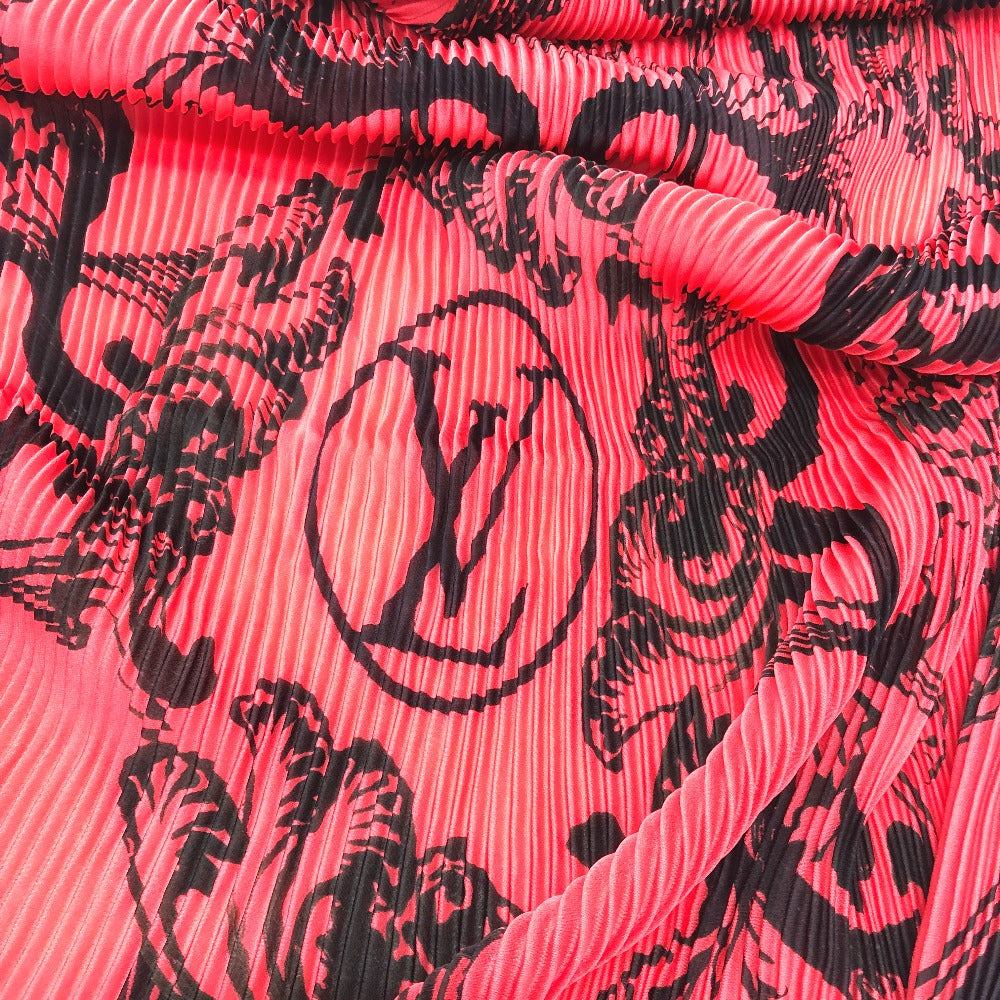 Louis Vuitton scarf silk Fashion Accessories Floral Black