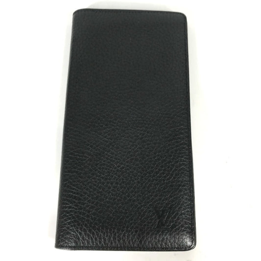 Louis Vuitton Long Purse M58192 Taurillon Clemence Leather Black Wallet Case