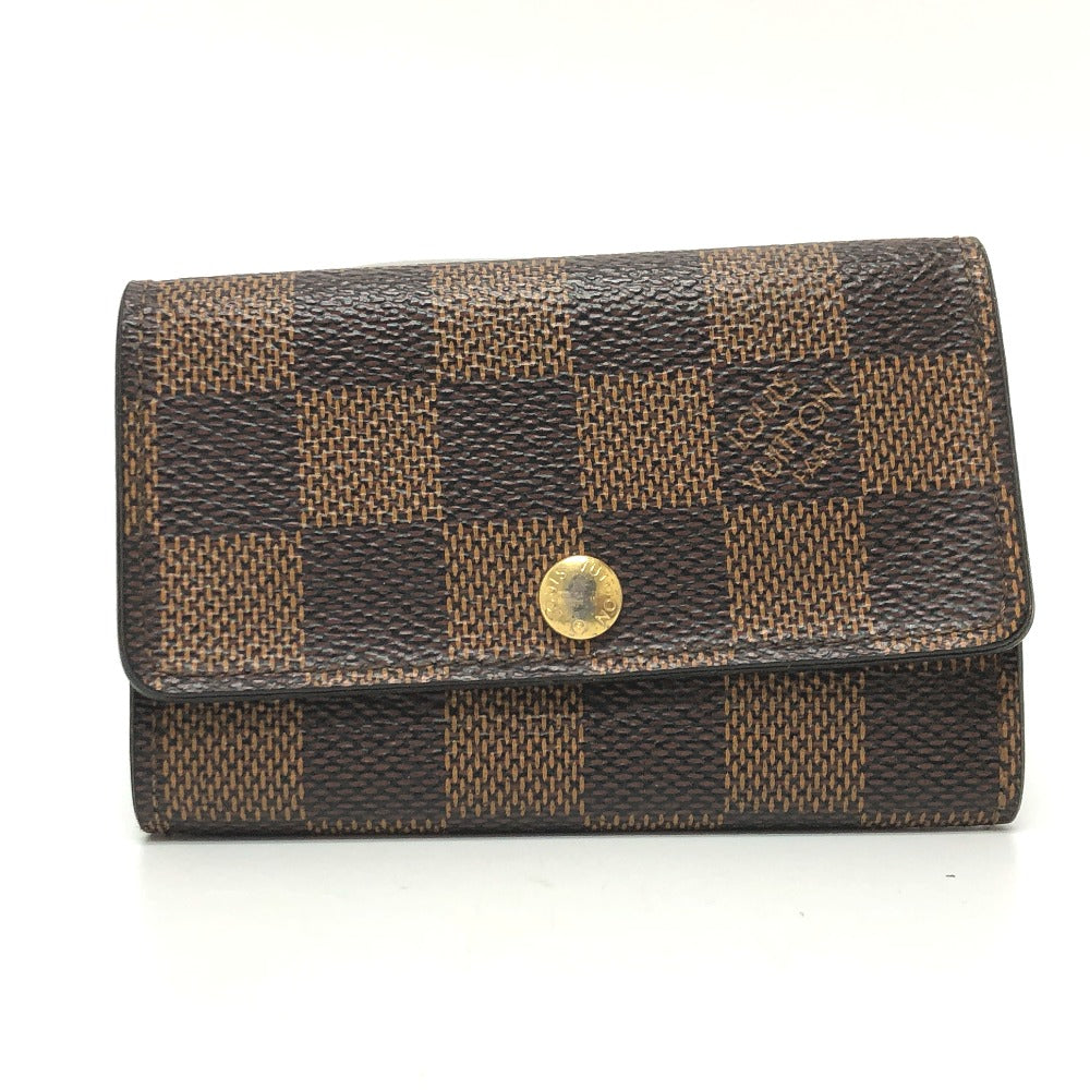 Louis Vuitton Key holder N62630 Damier Canvas Brown Key Chain T 7