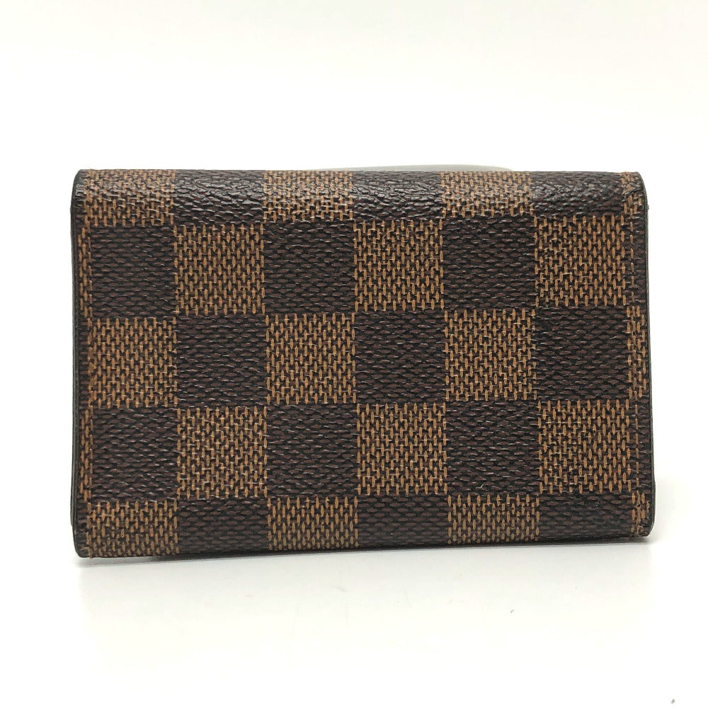 Louis Vuitton Key holder N62630 Damier Canvas Brown Key Chain T 7