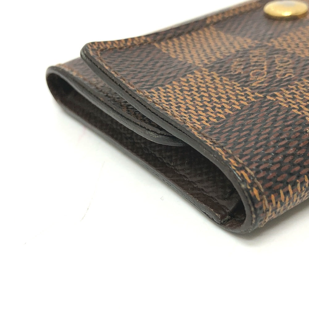 Louis Vuitton Key holder N62630 Damier Canvas Brown Key Chain T 7