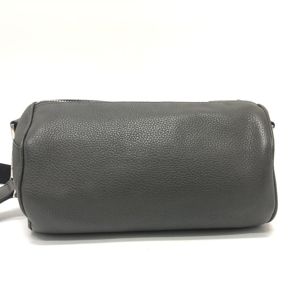 Dior Shoulder Bag Gray Atelier Roller Bag, Cylindrical Leather