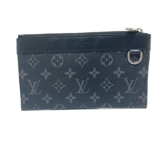 Louis Vuitton Pouch M44323 Eclipse Pochette Discovery Monogram Canvas Black Clutch Bag