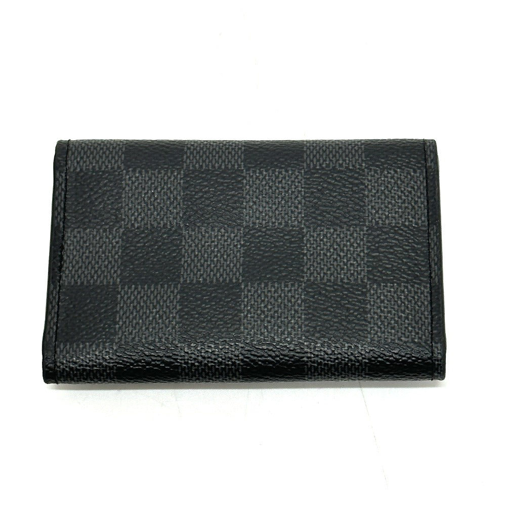 Louis Vuitton Key holder N62662 Damier Canvas Black Key Chain T 14