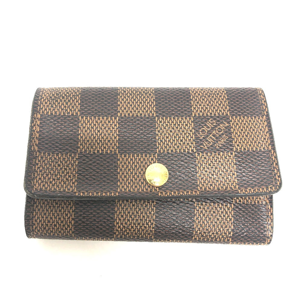 Louis Vuitton Key holder N62630 Damier Canvas Brown Key Chain T 6