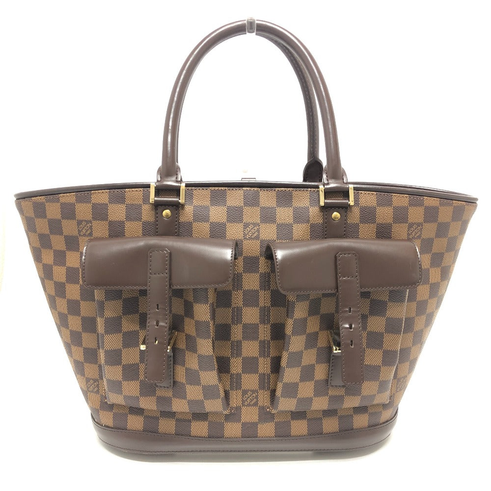 Louis Vuitton N51120 Damier Manosque GM Canvas Brown Tote Bag T 14