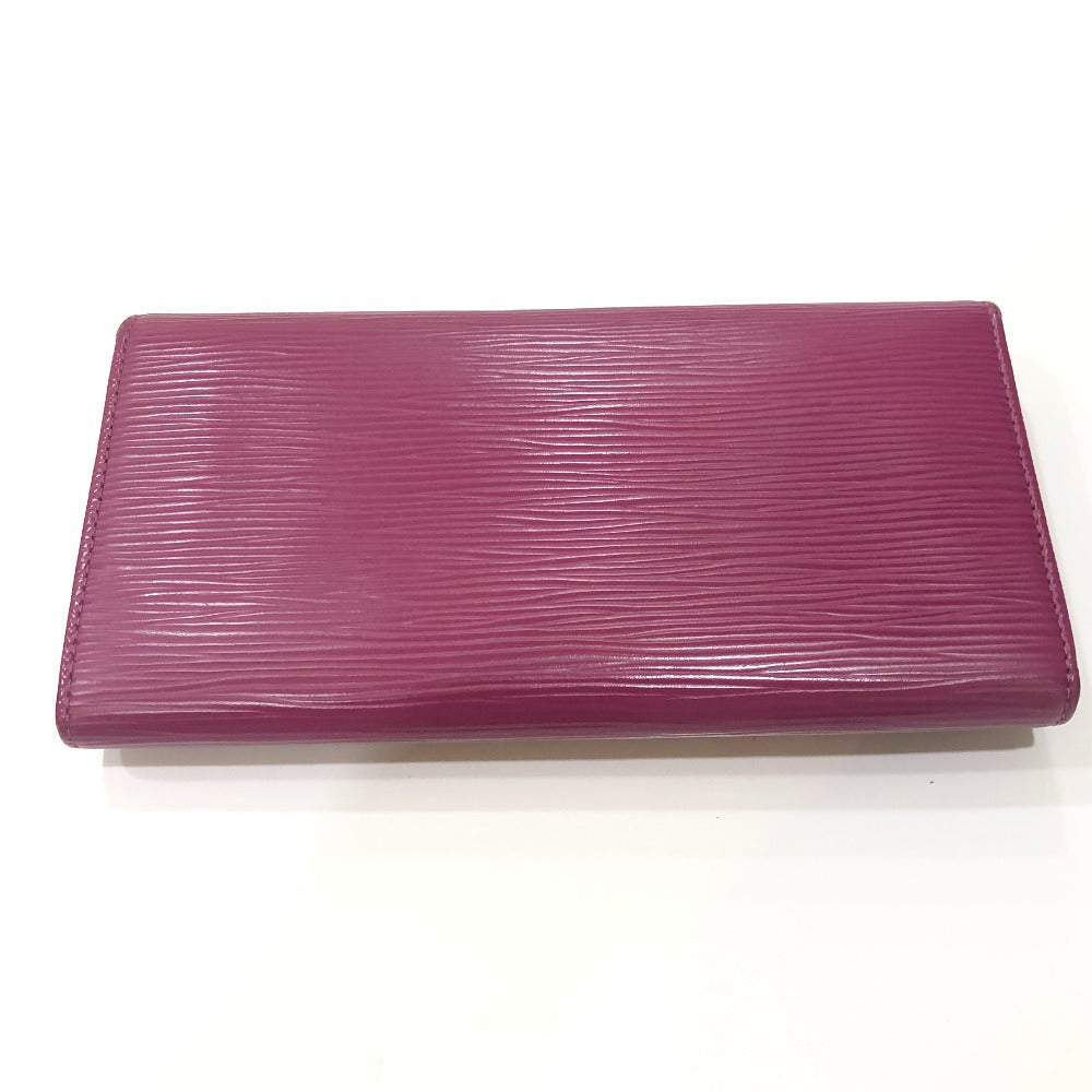 Louis Vuitton Long Purse M60317 Epi purple Leather Wallet Case