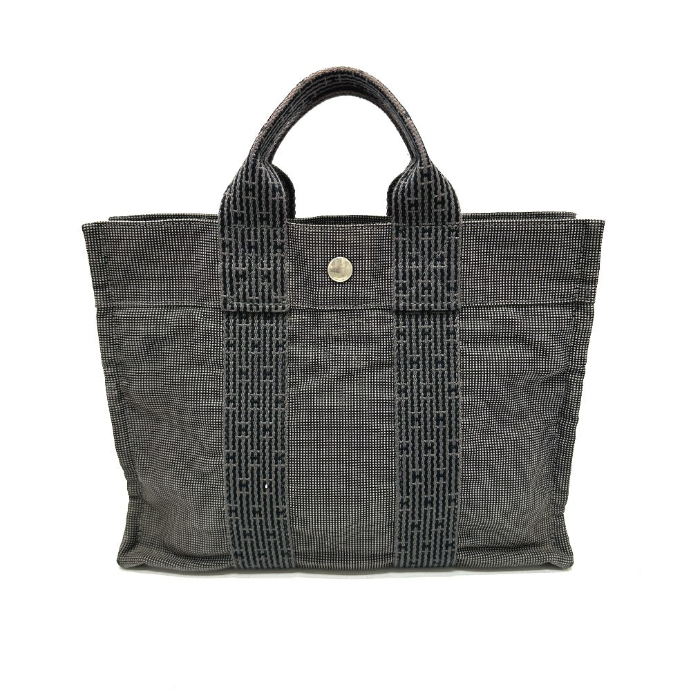 Hermes Handbag Her Line Tote Pm Women Canvas Gray Tote Bag