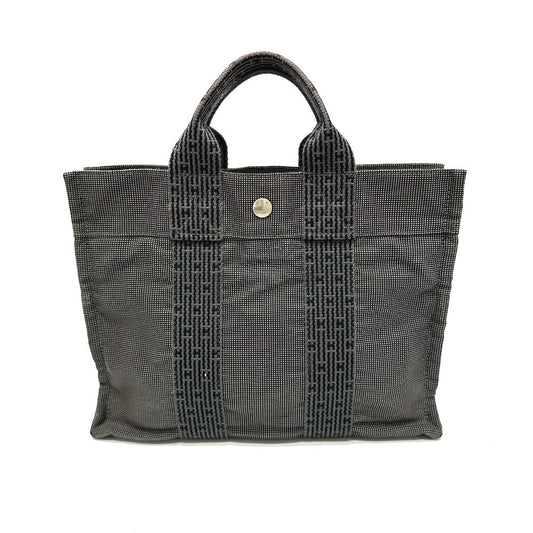 Hermes Handbag Her Line Tote Pm Women Canvas Gray Tote Bag