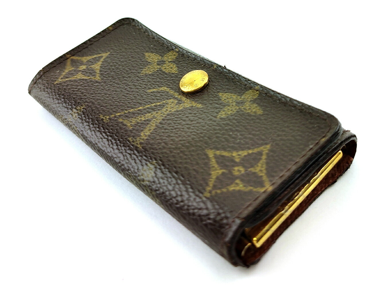 Louis Vuitton Key holder M62631 Multicles4 Brown Beige Gold Key Chain T20103