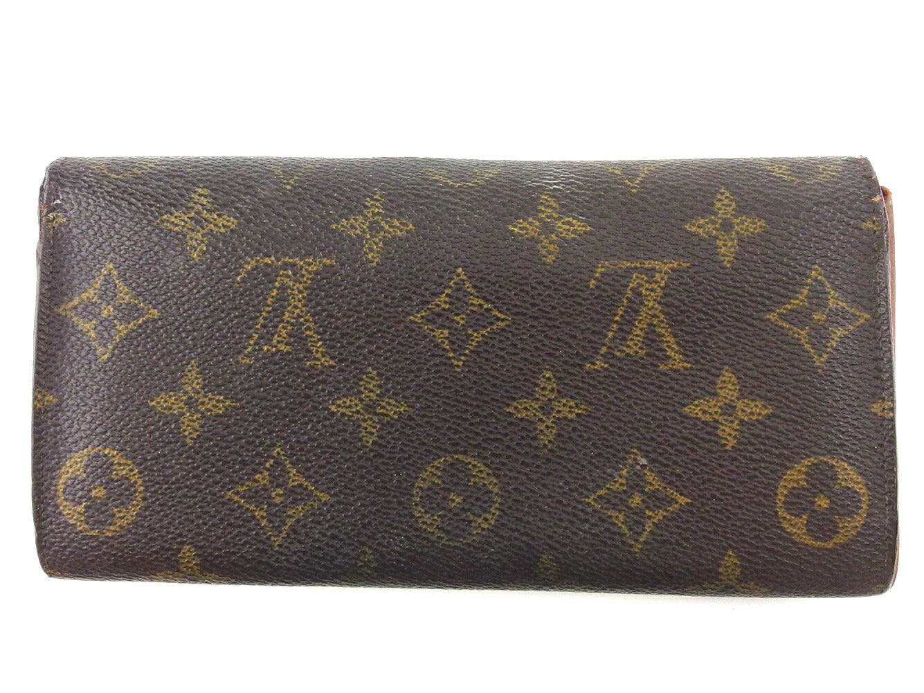 Louis Vuitton Long Purse M61724 Pochette Porto Brown Beige Wallet Case T20427
