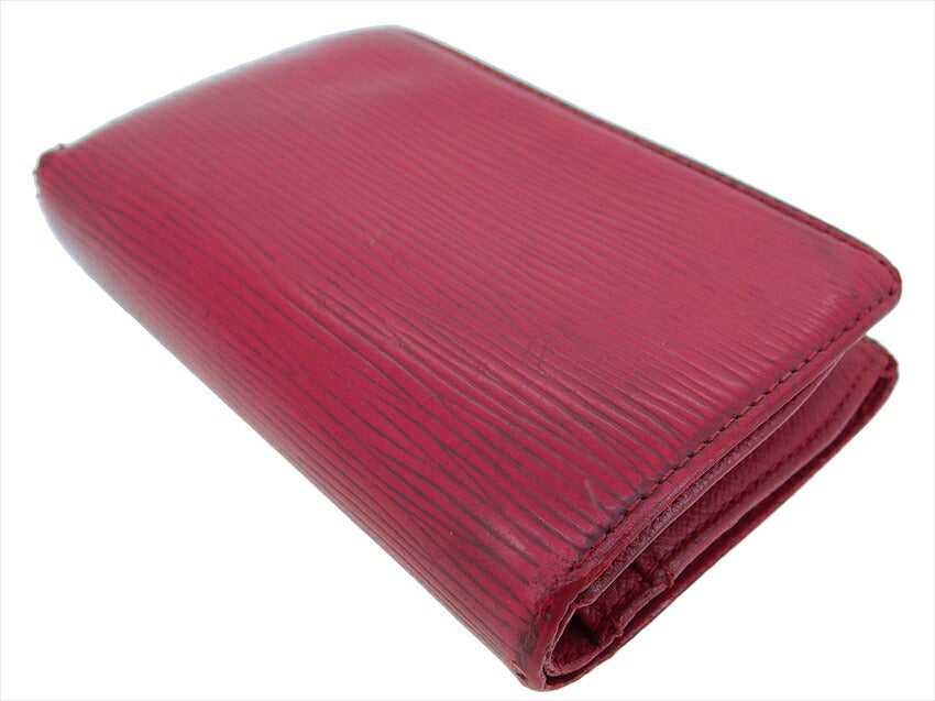 Louis Vuitton Bifold M63247 Portonevie Vienova Red Gold Wallet Case