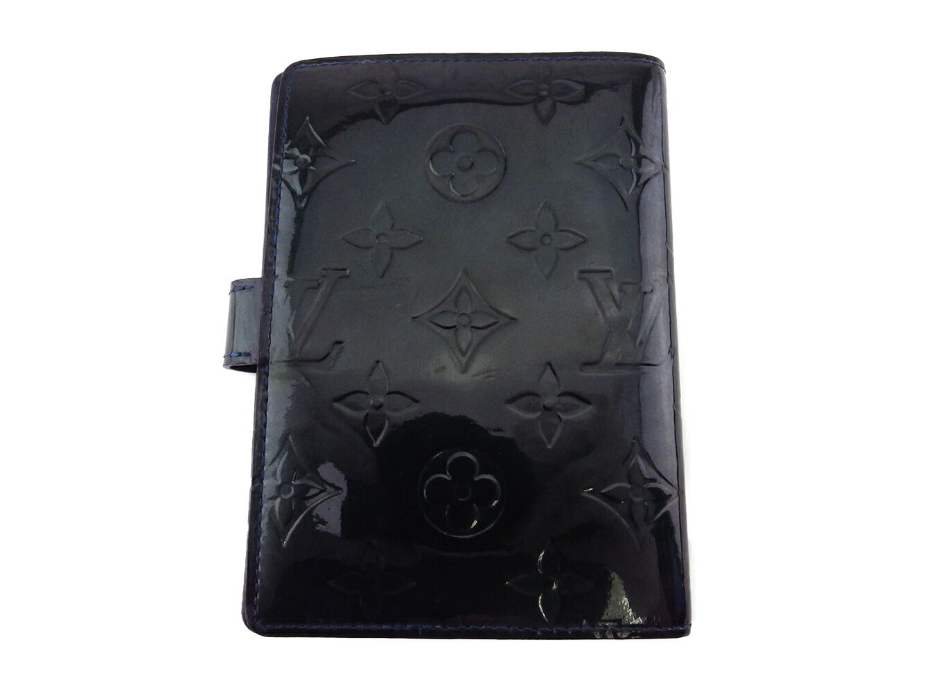 Louis Vuitton Notebook cover R21061 Dark Agenda Leather Patent Green Handbag