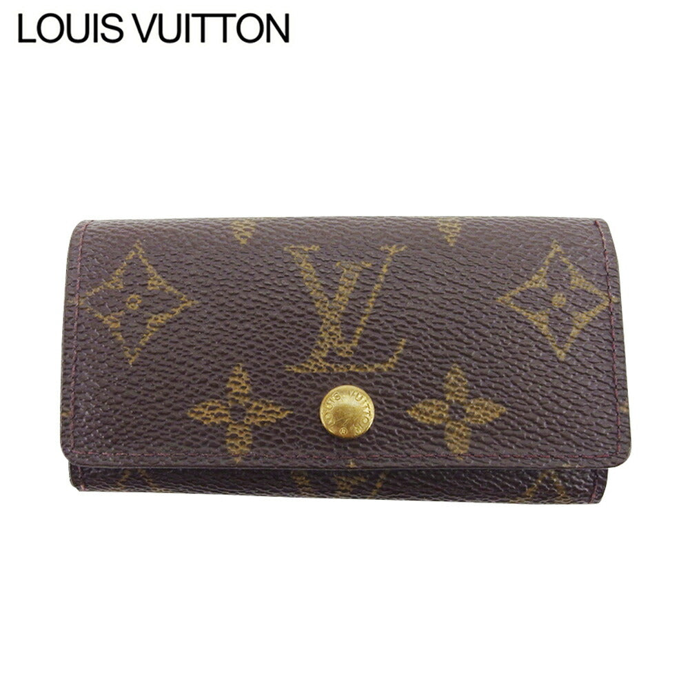 Louis Vuitton Key holder M62631 Multicles4 Brown Beige Gold Key Chain T20632