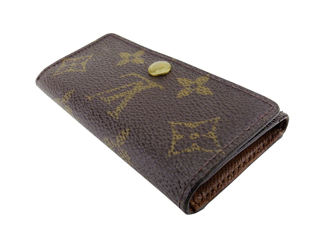 Louis Vuitton Key holder M62631 Multicles4 Brown Beige Gold Key Chain T20632
