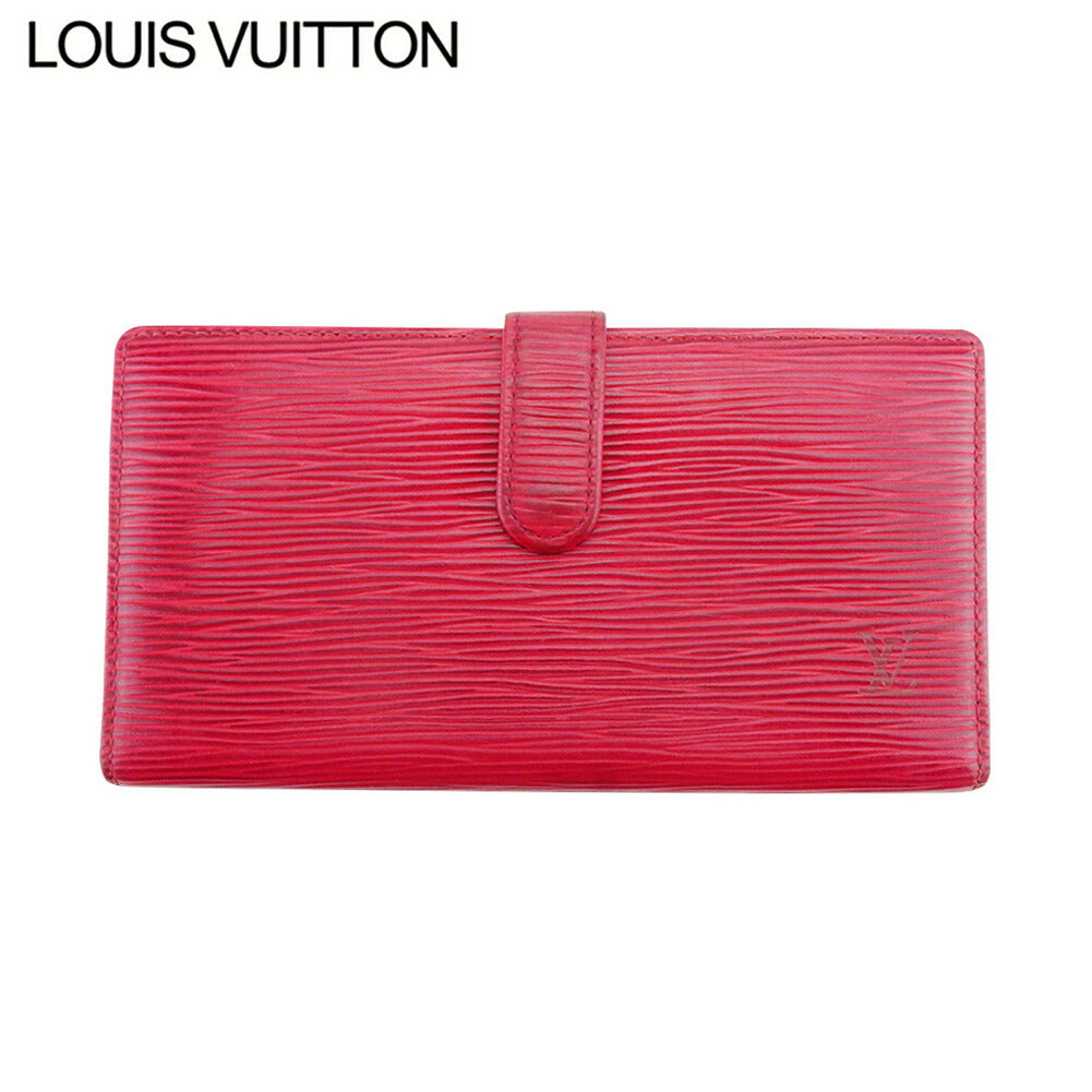 Louis Vuitton Long Purse M63257 Continental Vienova Red Gold Wallet Case