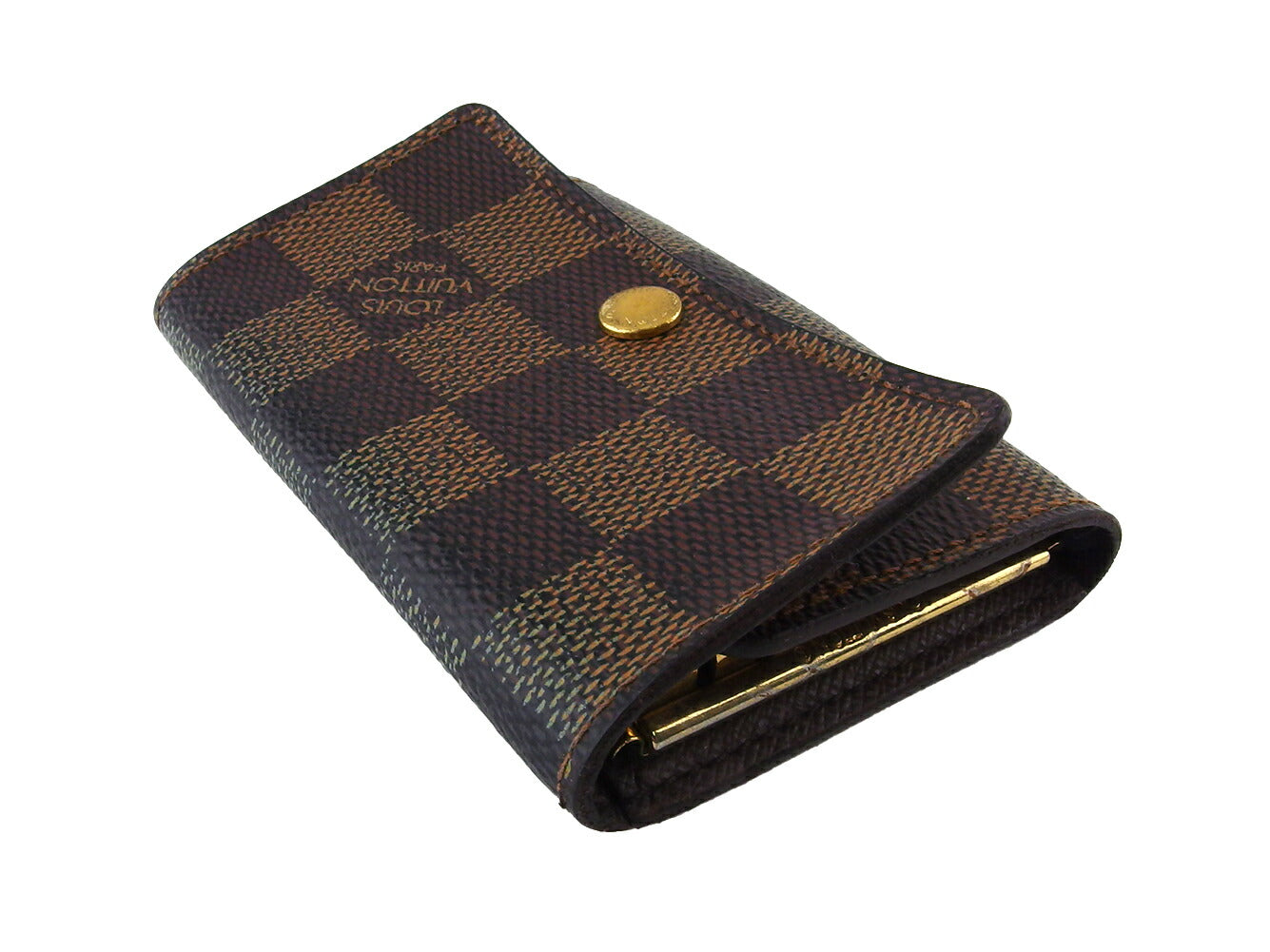 Louis Vuitton Key holder N62630 Multicles6 Brown Beige Gold Key Chain
