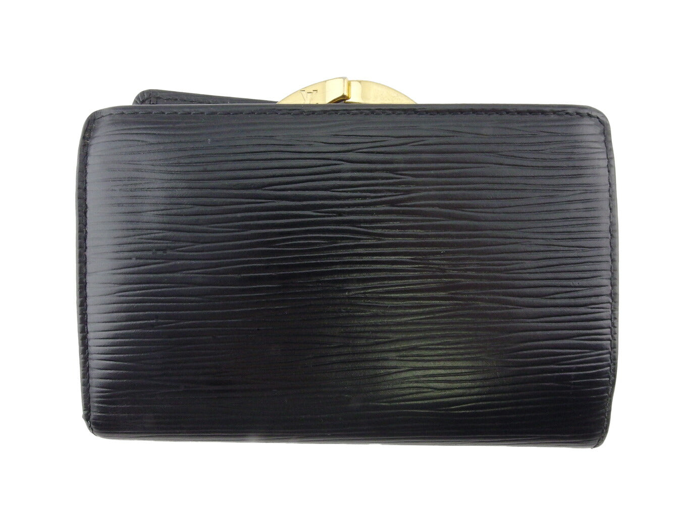 Louis Vuitton Bifold M63242 Portonevie Vienova Black Gold Wallet Case