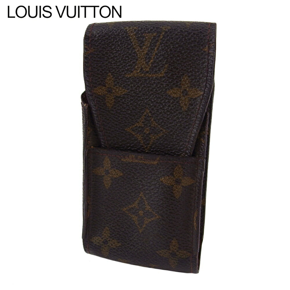 Louis Vuitton Cigarette M63024 Etui cigarette Brown Beige Handbag T20811