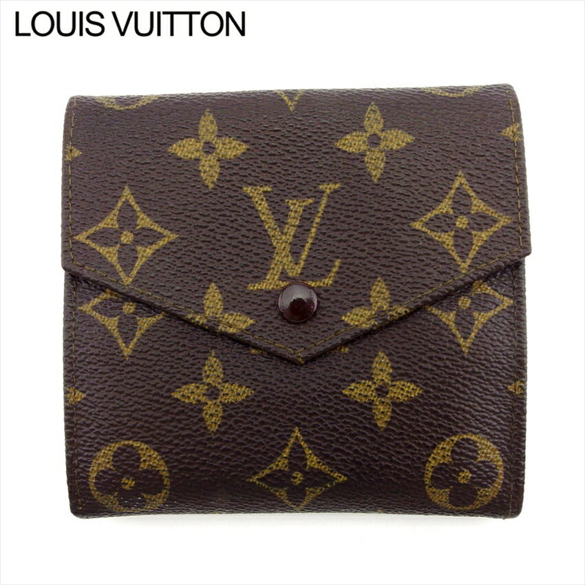Louis Vuitton Bifold M61660 Portonebi old Brown Beige Wallet Case T20998
