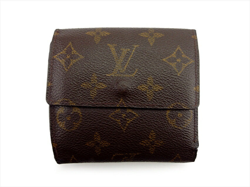 Louis Vuitton Bifold M61652 Porte Monnaie Billets Brown Beige Gold Wallet Case T21109