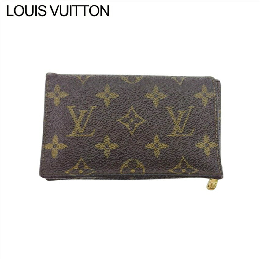 Louis Vuitton Long Purse M61730 Porte Monnaie-Viet-Trésors Monogram Canvas Brown Beige Wallet Case