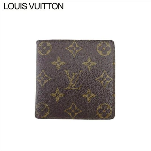 Louis Vuitton Bifold M61665 Porte Billets Cartes Brown Beige Wallet Case T21296