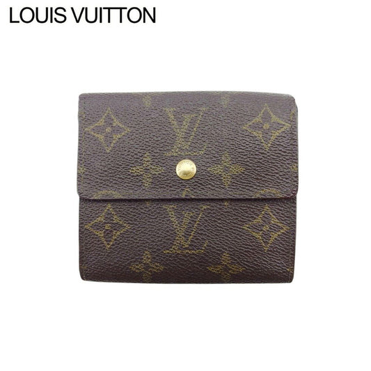 Louis Vuitton Bifold M61652 Porte Monnaie Billets Brown Wallet Case