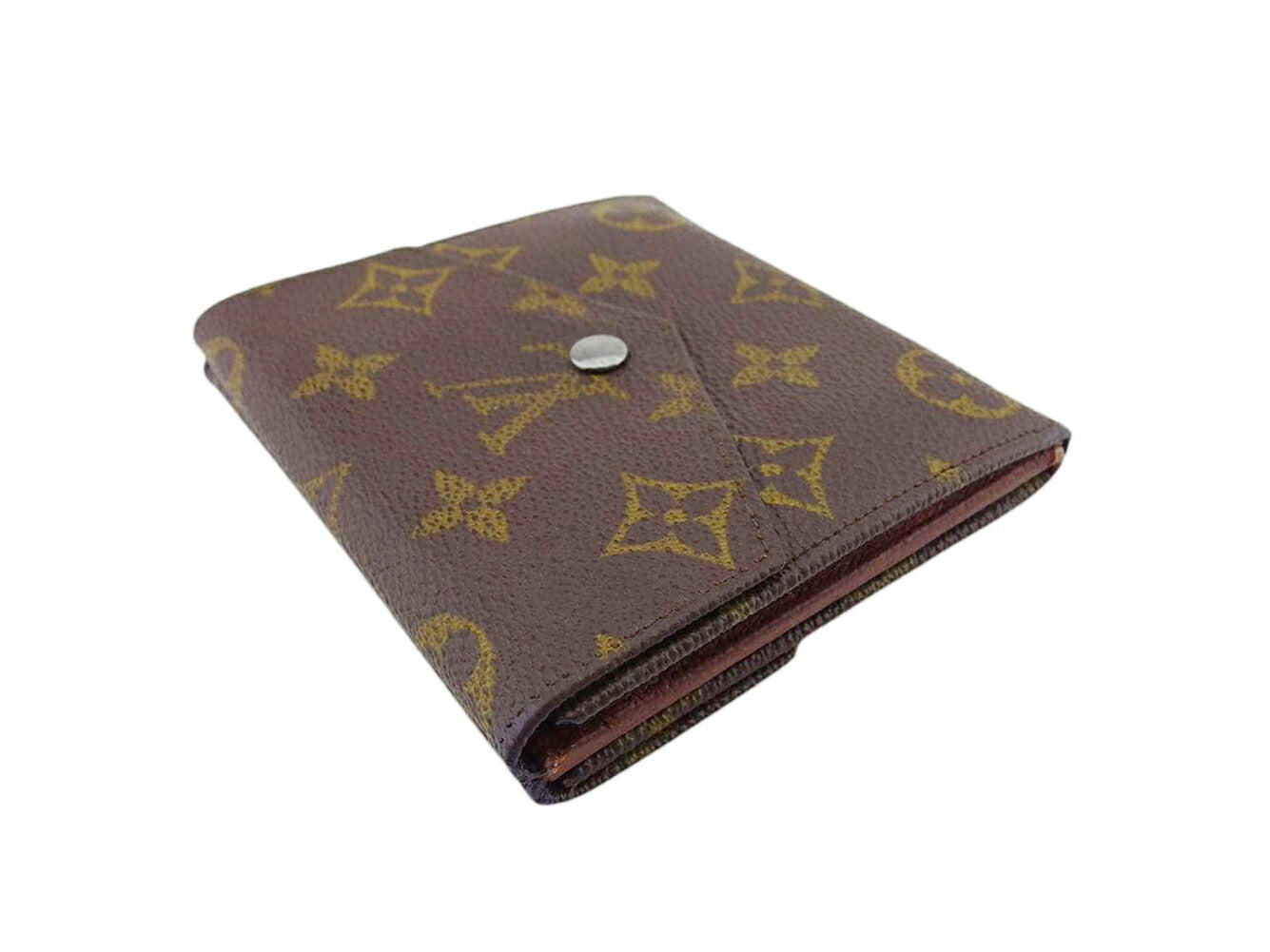 Louis Vuitton Bifold Portonebi old Brown Wallet Case