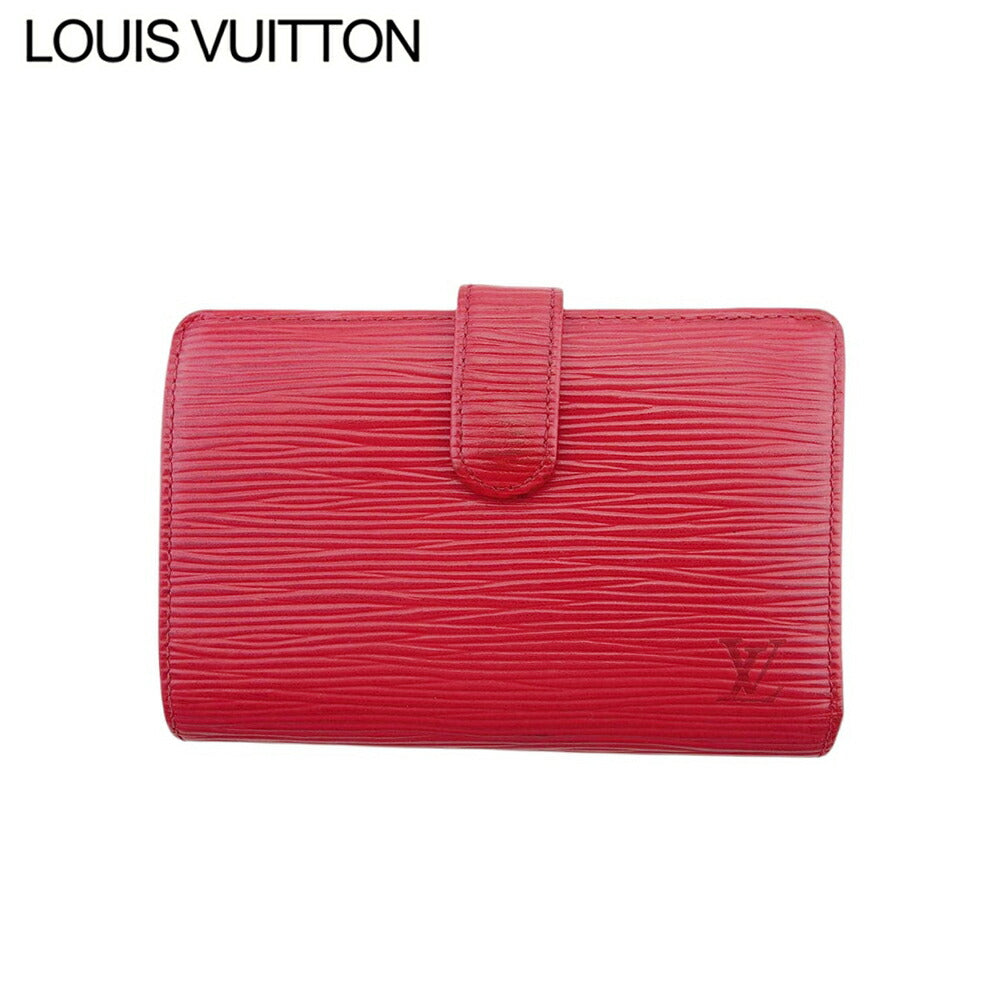 Louis Vuitton Bifold M63247 Castilian Portomonet Vievienova Red Wallet Case